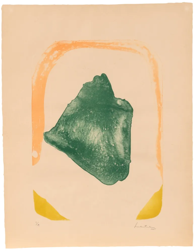 石版画 Frankenthaler - Orange Hoop