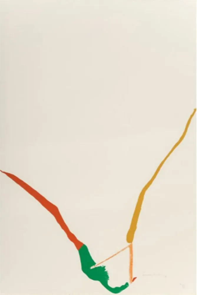 复数作品 Frankenthaler - Untitled (What red lines can do)