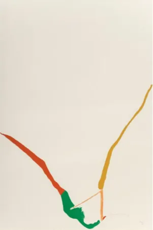 复数作品 Frankenthaler - Untitled (What red lines can do)