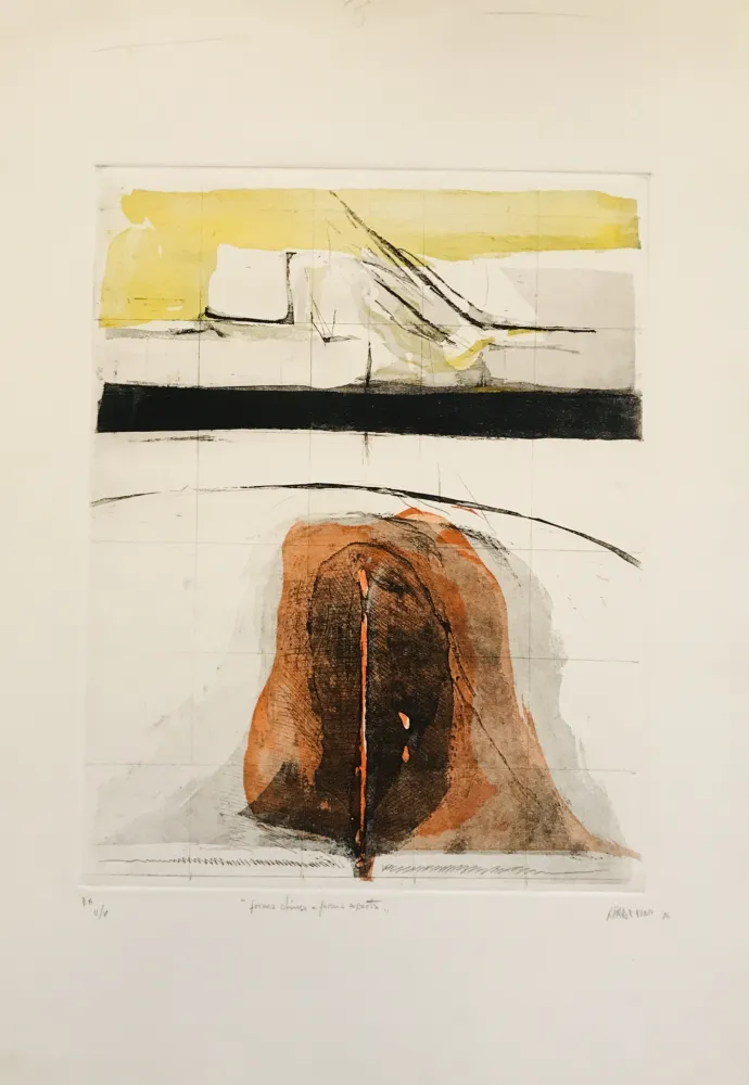 蚀刻版画 Frattini - Forma chiusa e forma aperta