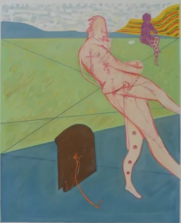 石版画 Freddie - Composition