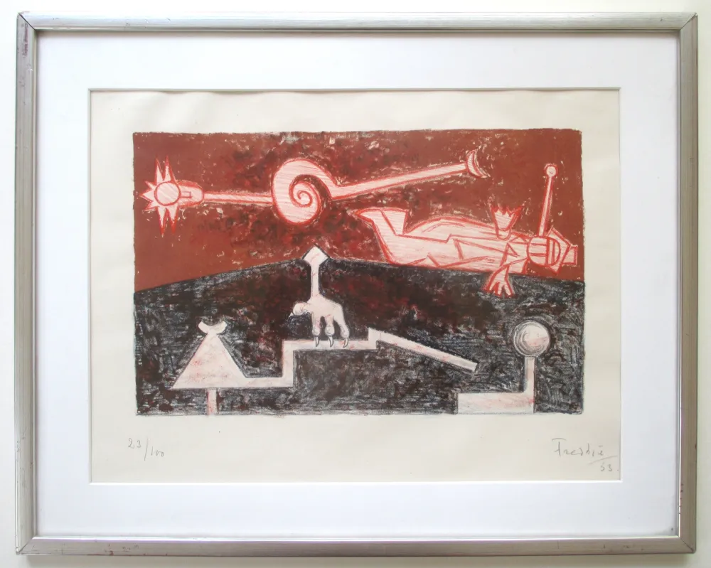石版画 Freddie - Kloen - The Claw