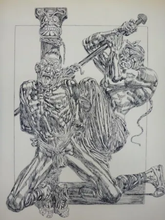 版画 Freida - Eaux-fortes pour Le jardin des supplices