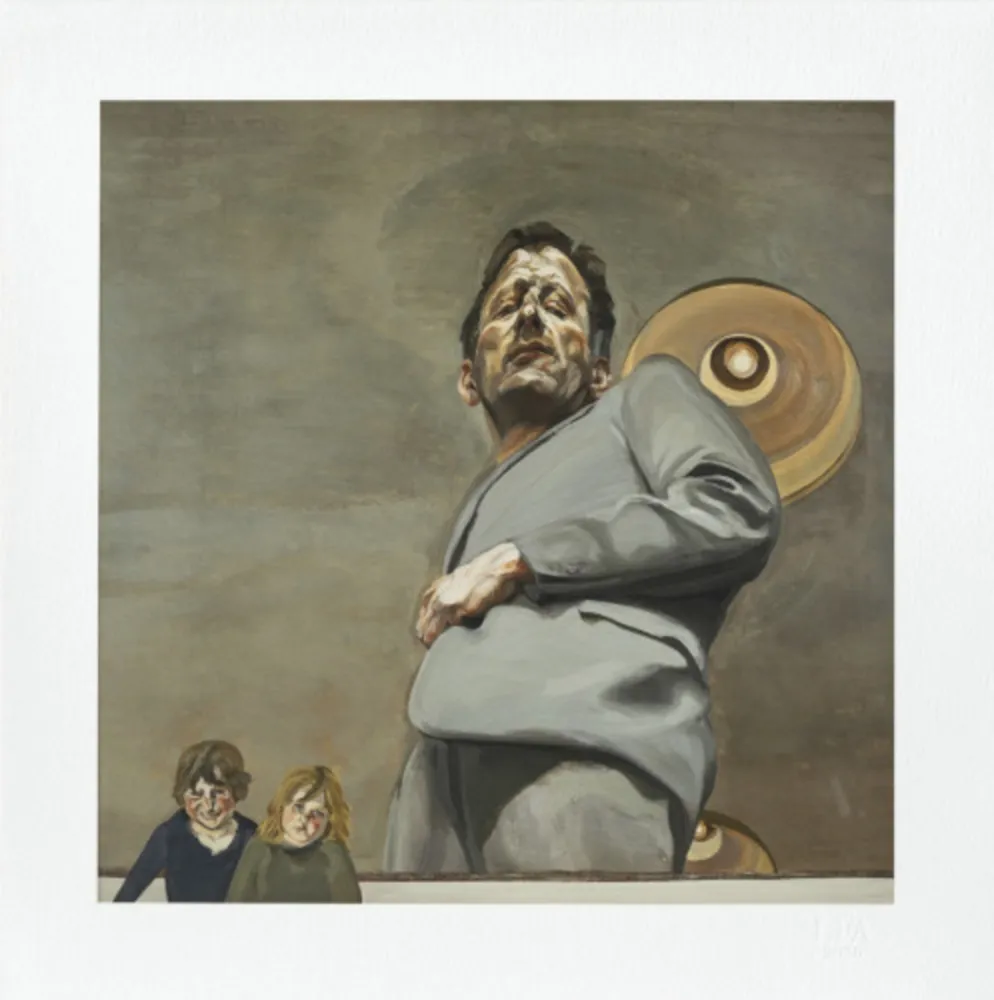 复数作品 Freud - Reflection With Two Children (Self-portrait)