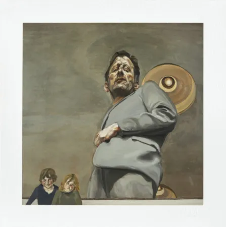 复数作品 Freud - Reflection With Two Children (Self-portrait)