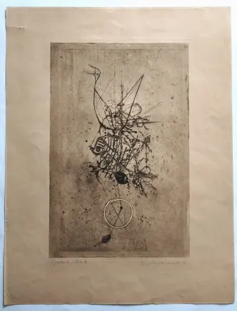 蚀刻版画 Friedlaender - Abstract composition