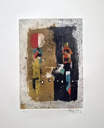 蚀刻版画 Friedlaender - Composition