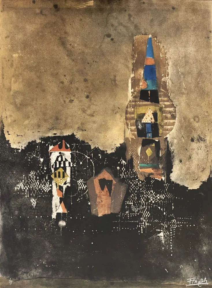 蚀刻版画 Friedlaender - Composition III