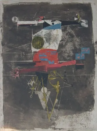 蚀刻版画 Friedlaender - L'Oiseau rouge