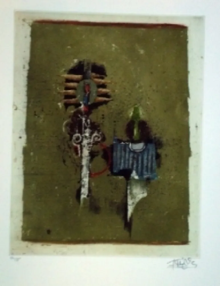 版画 Friedlaender - Pour un herbier nocturne IV