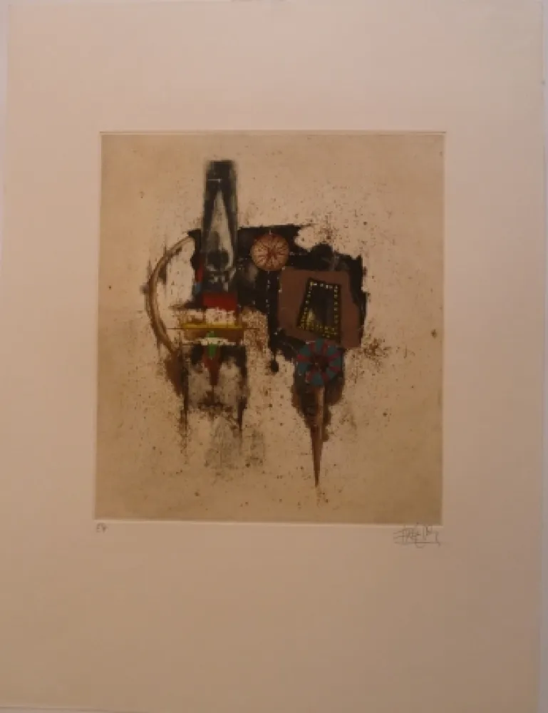 版画 Friedlaender - Prières de L'Aube V