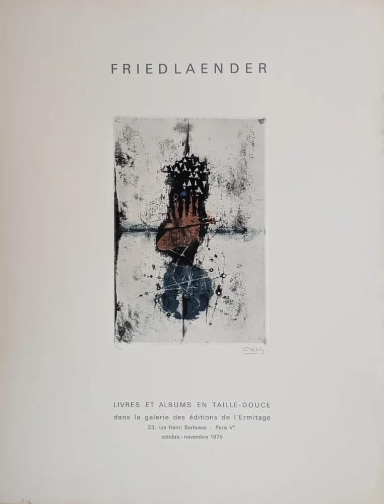 蚀刻飞尘法 Friedlaender - Sans titre