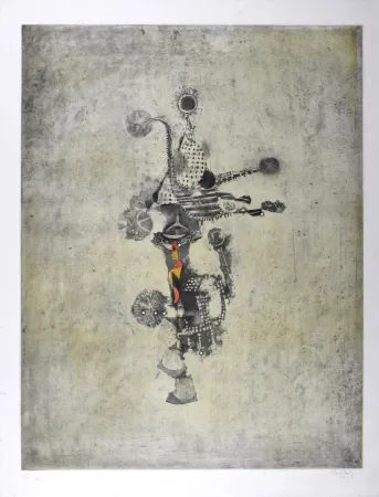 蚀刻飞尘法 Friedlaender - Trois oiseaux II, 1958 - Hand-signed