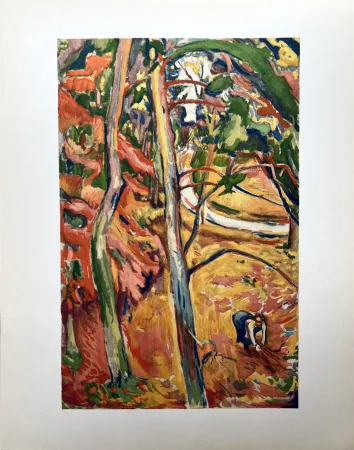 镂版印刷 Friesz - ARBRES, AUTOMNE À HONFLEUR (1906)