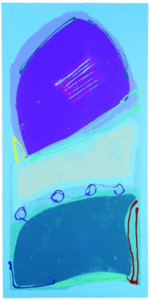 丝网印刷 Frost - Blue Rondo