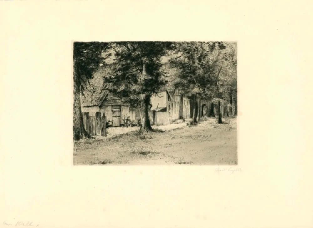 版画 Fuchs - Am Wall