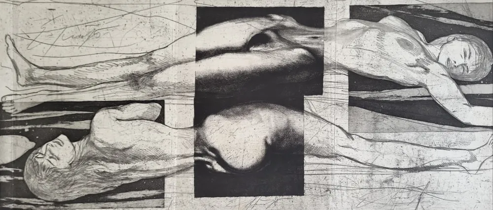 蚀刻版画 Fuchs - EVA Triptychon