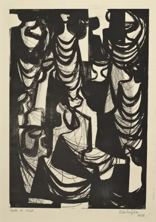 石版画 Gabino - Composición