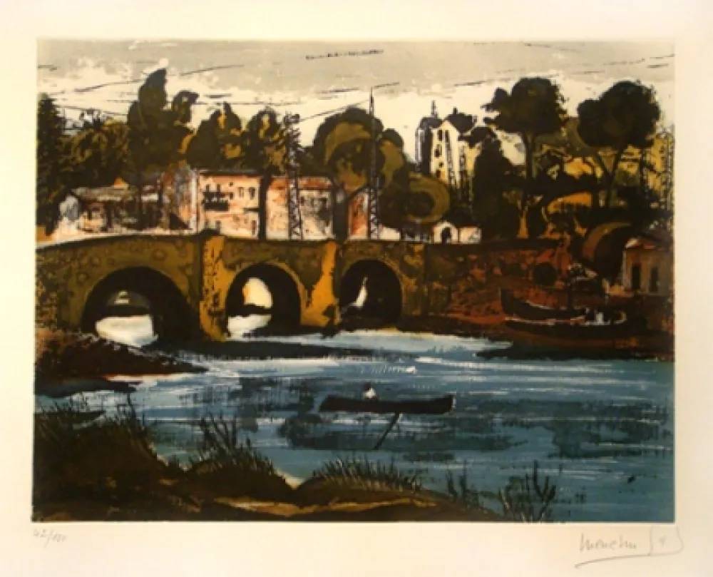 蚀刻版画 Gal - En el Río se Mira la Montaña