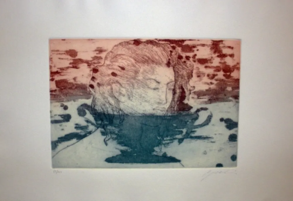 蚀刻版画 Galliani - Volto