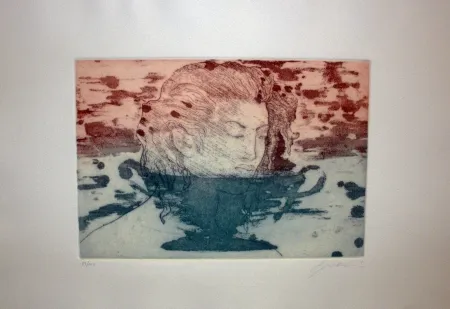 蚀刻版画 Galliani - Volto