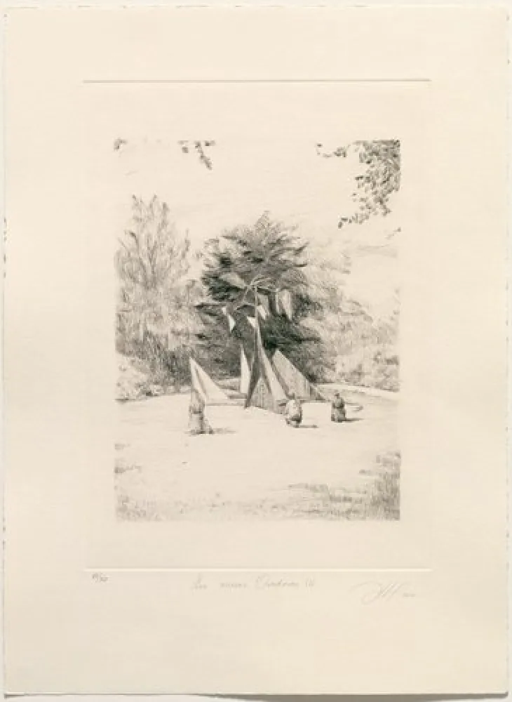 干刻版画 Gamarra - Los nuevos Oradores III