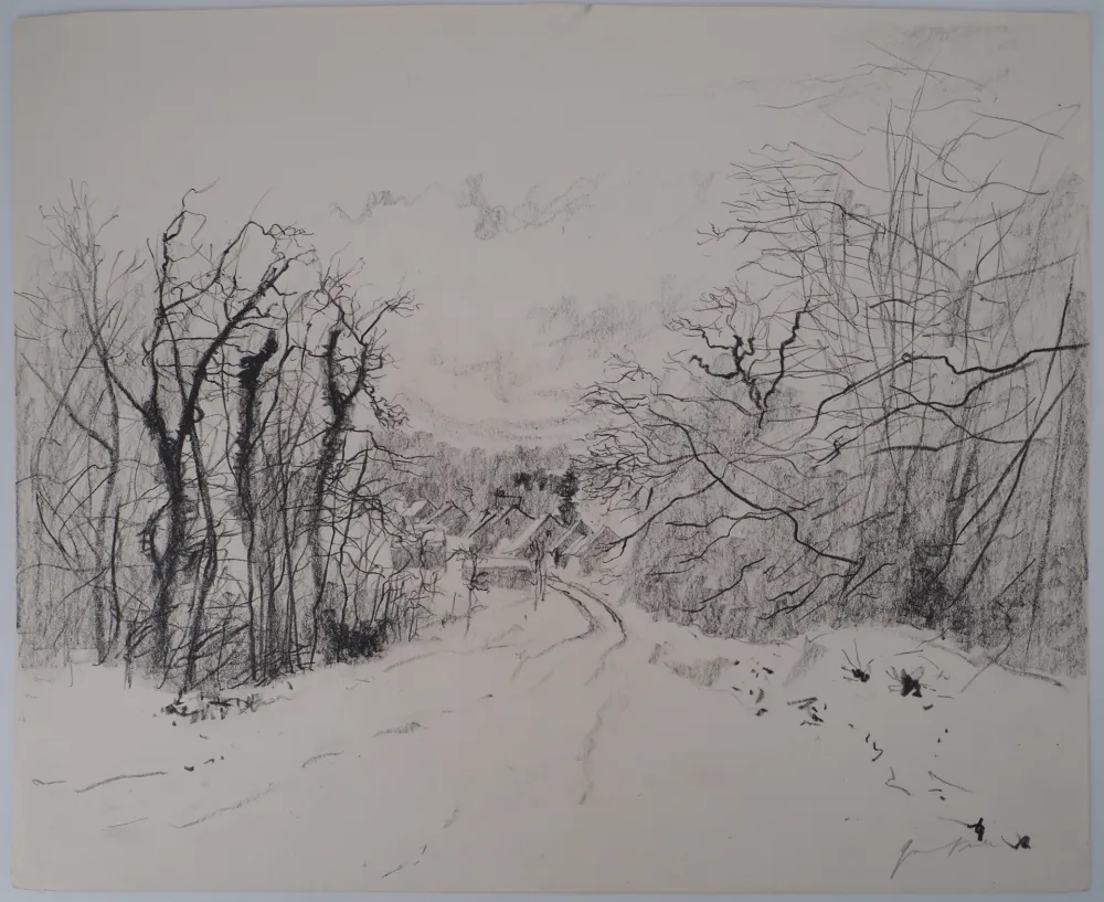 无技术 Gantner - Paysage enneigé des Vosges, c