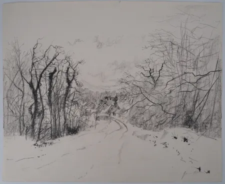 无技术 Gantner - Paysage enneigé des Vosges, c