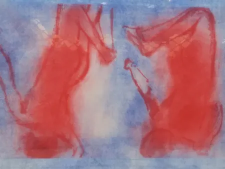 石版画 Garache - Bleue 1V