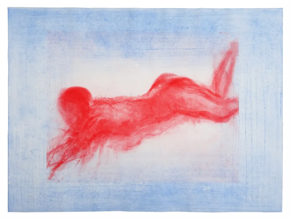 版画 Garache - Bleue III