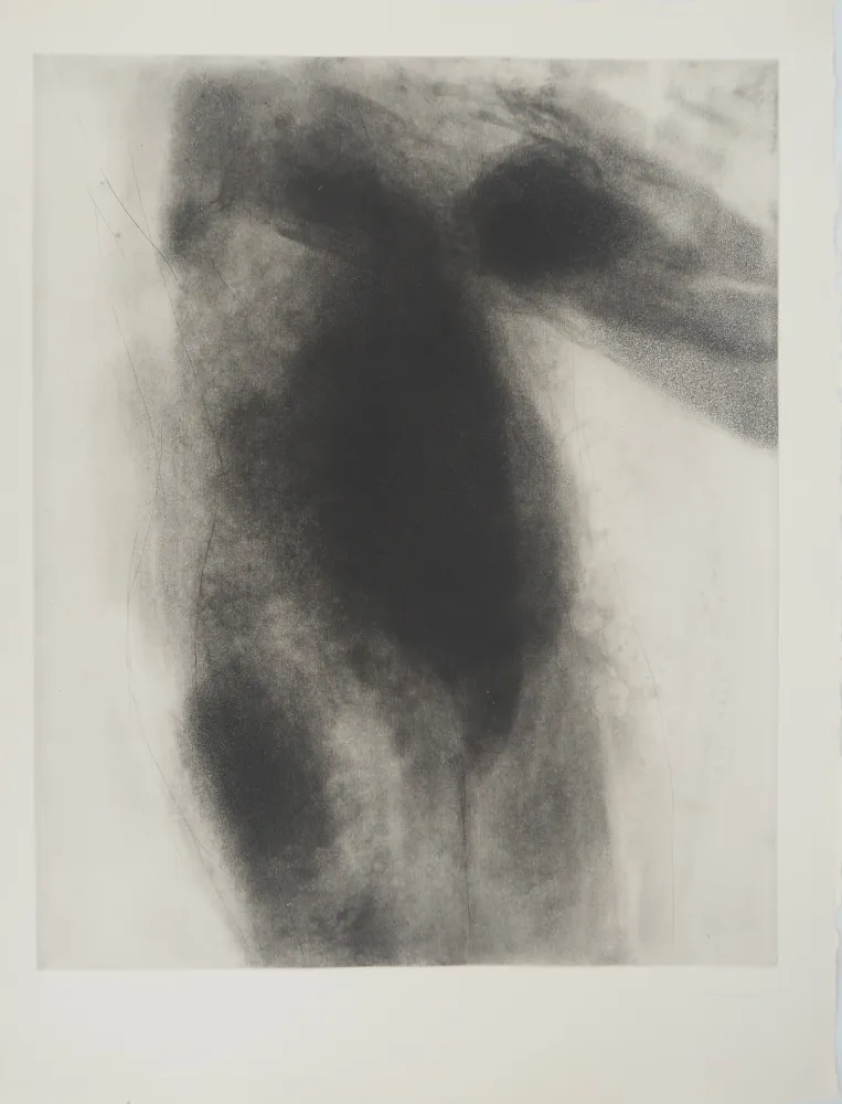 版画 Garache - Nu au trois quar