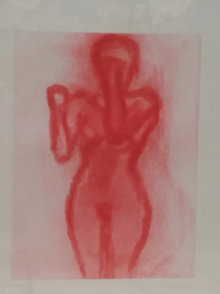 石版画 Garache - Nude