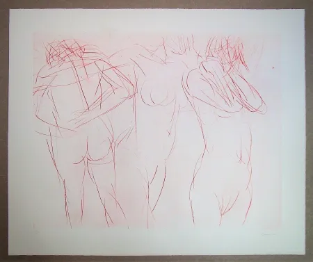 蚀刻版画 Garache - Trois actes