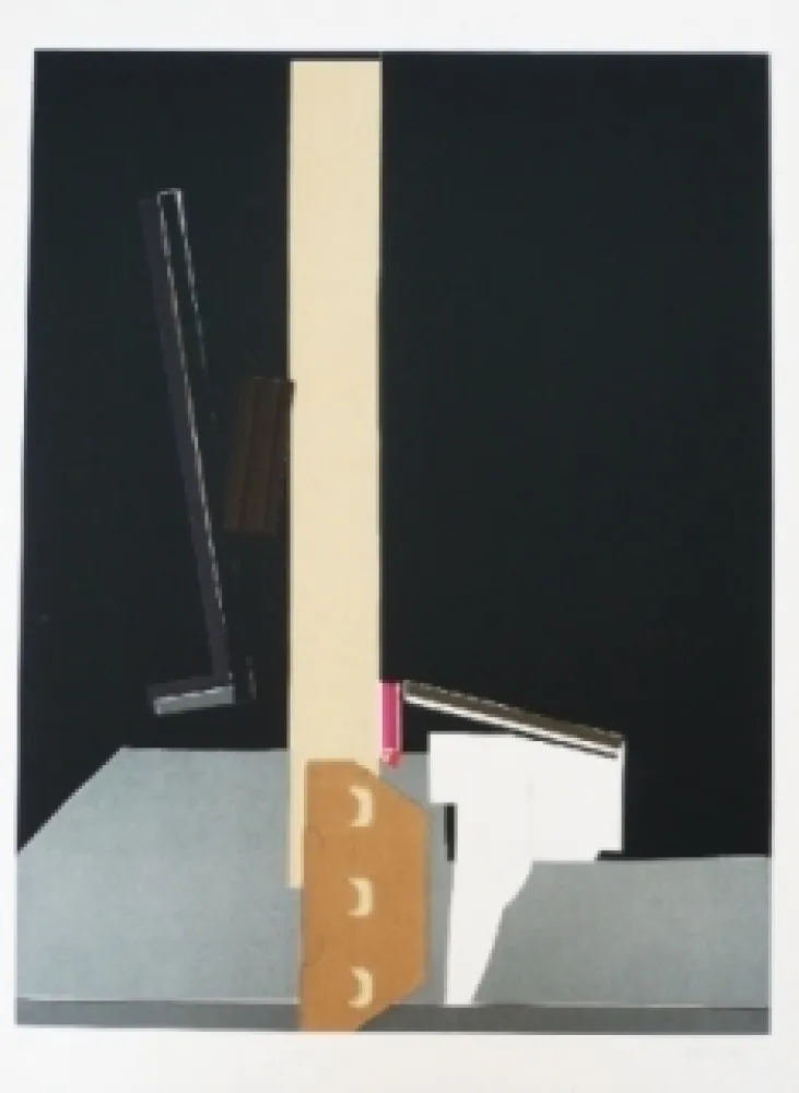 石版画 Garcia Ponce - Composition 11