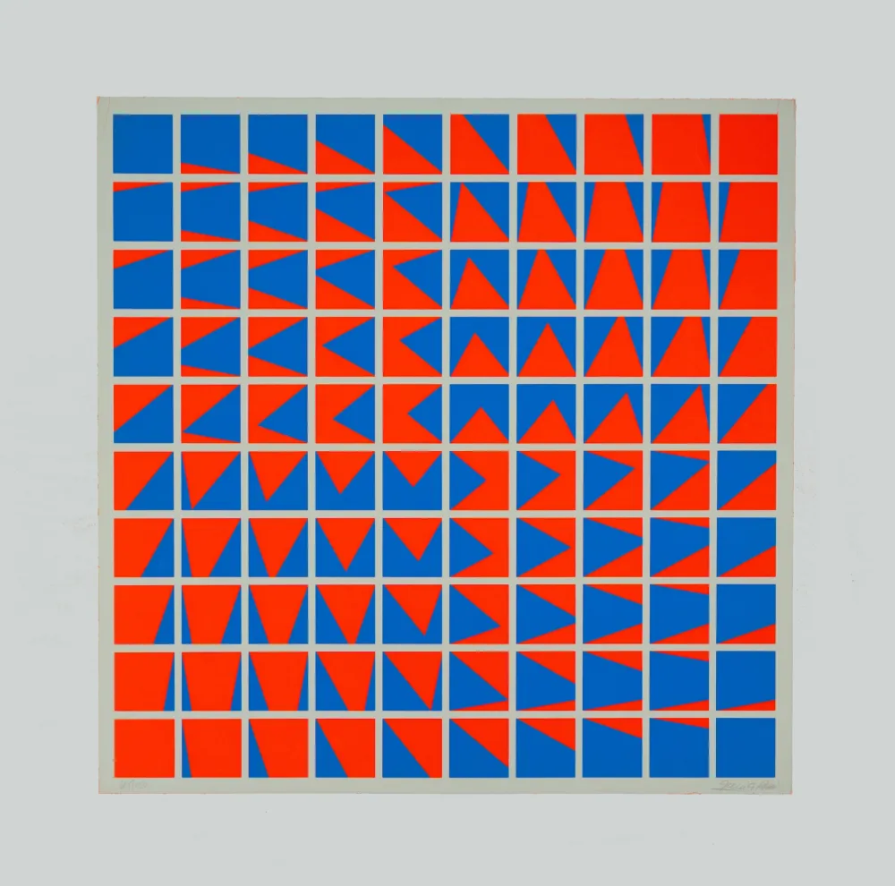 丝网印刷 Garcia-Rossi - Composition