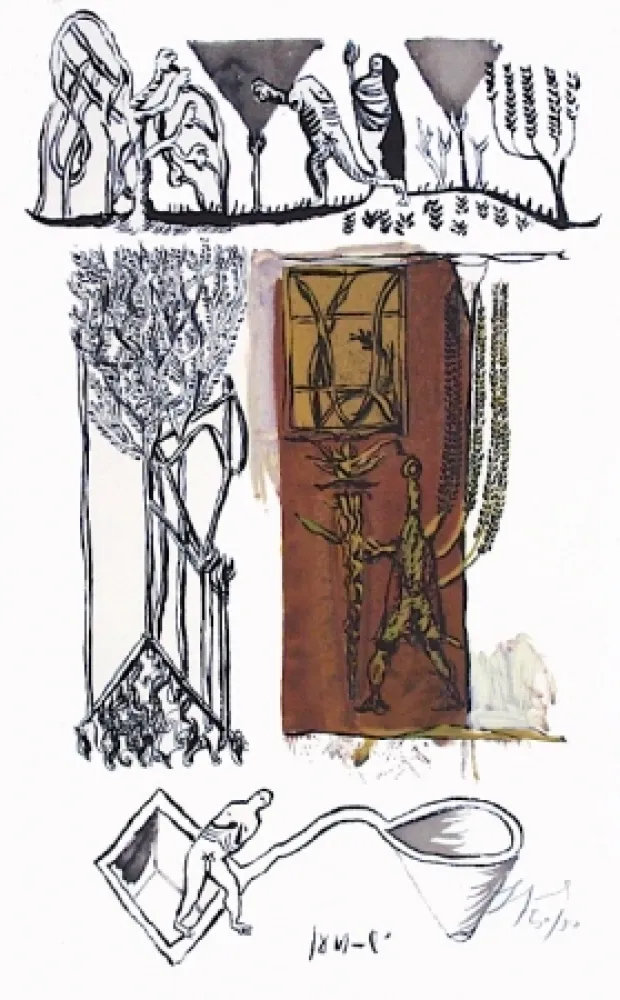 石版画 Garouste - Sans titre