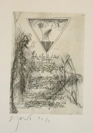 蚀刻飞尘法 Garouste - Sans titre