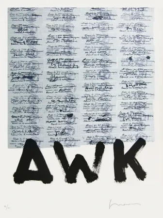 石版画 Gasiorowski - AFF AVT N°1028