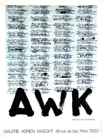 石版画 Gasiorowski - Affiche 