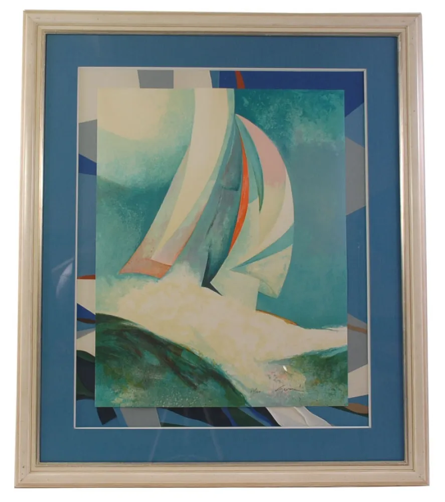 石版画 Gaveau - Ecume blanche - White spray