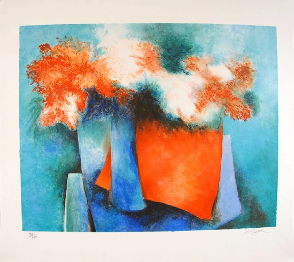 石版画 Gaveau - Impressions florales