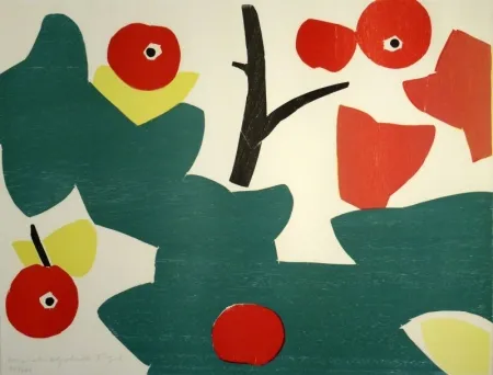 木刻 Gehr - Äpfel