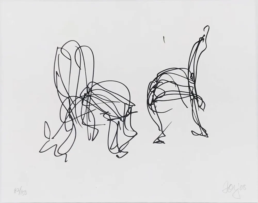 石版画 Gehry - Sitonme from the Artists for Obama Portfolio