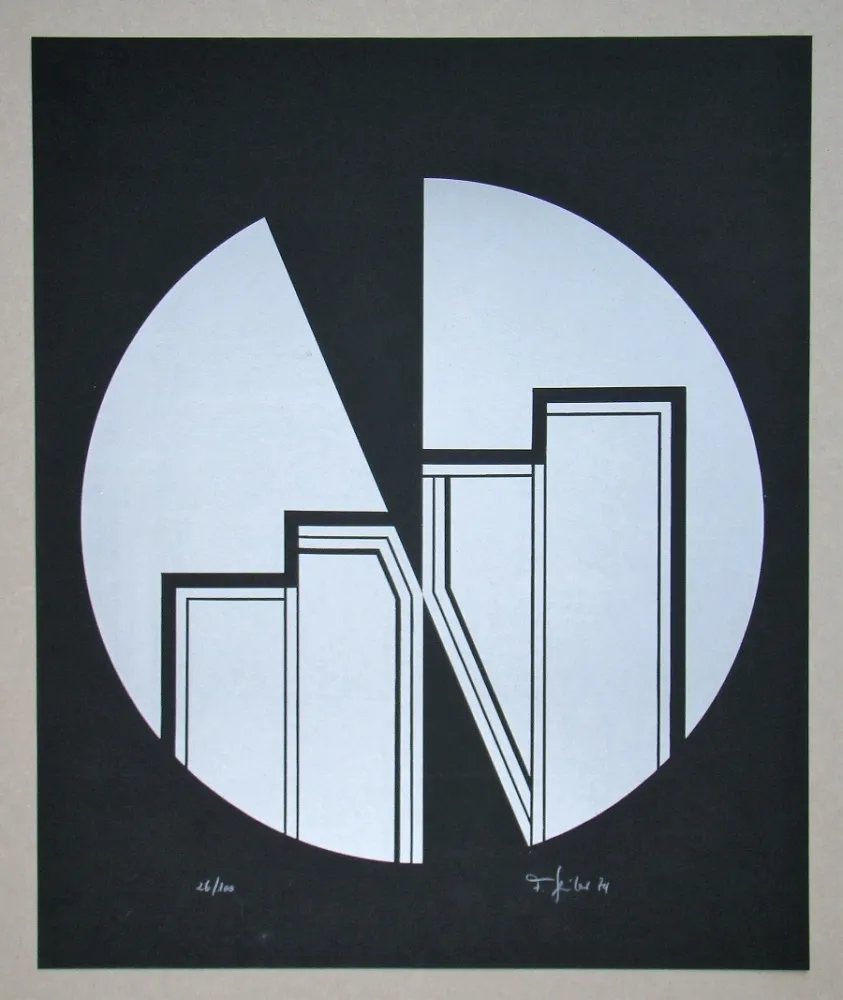 油毡版画 Geiler - Concrete-constructive Composition