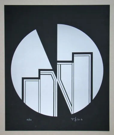 油毡版画 Geiler - Concrete-constructive Composition