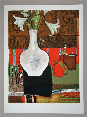 石版画 Genis - Le poivron