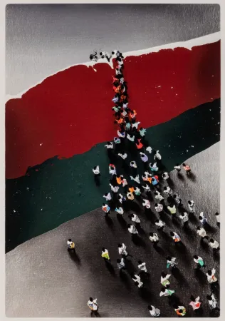 蚀刻版画 Genovés - Multitudes