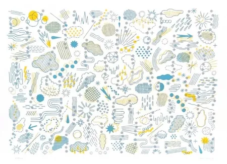 石版画 Gerner - Météore