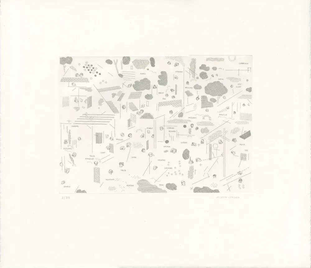 版画 Gerner - Spreekwoorden