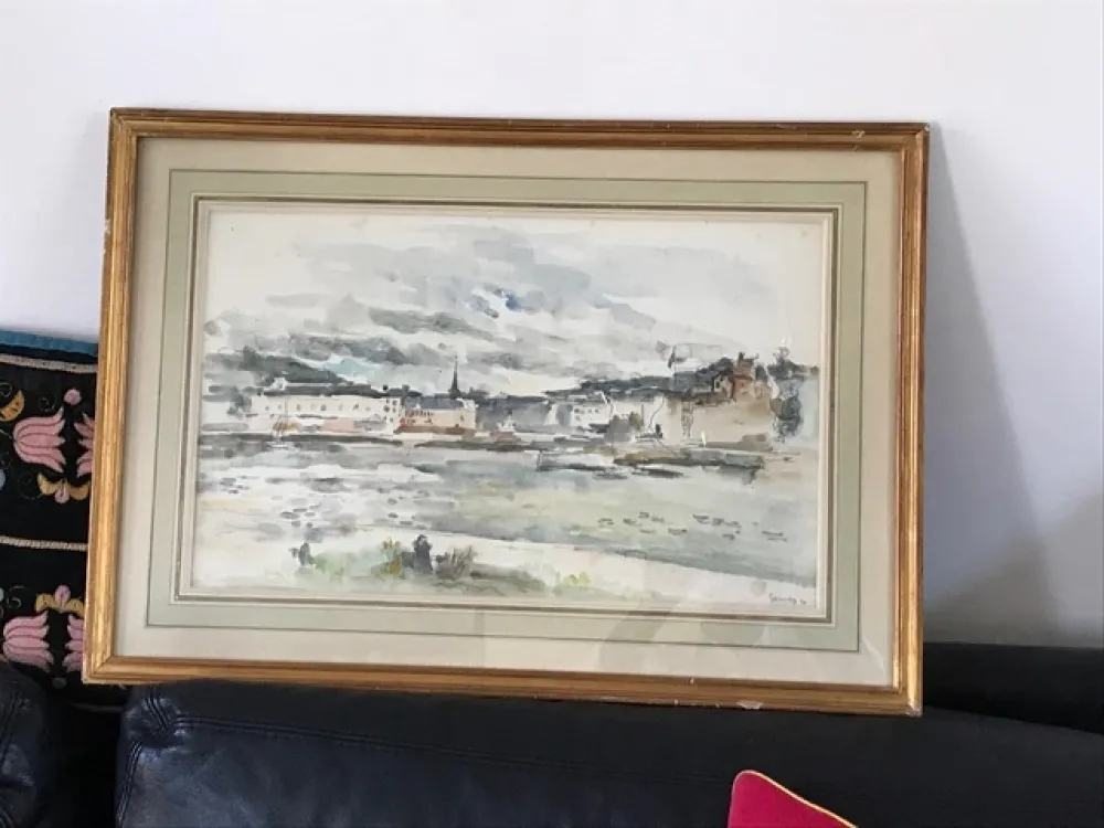 无技术 Gernez - Vue de Port en Bessin 